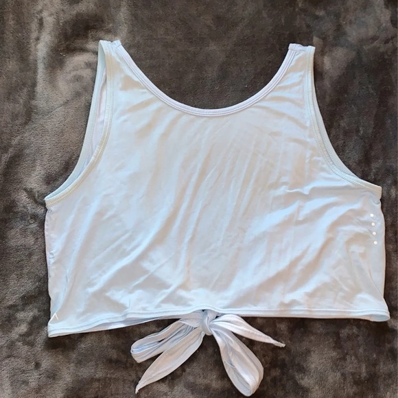 ACTA Double Tie Tank Top - Icy Blue - Picture 1 of 5